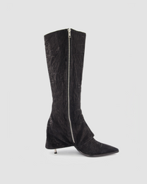 BLACK BUCKLE BOOTS
