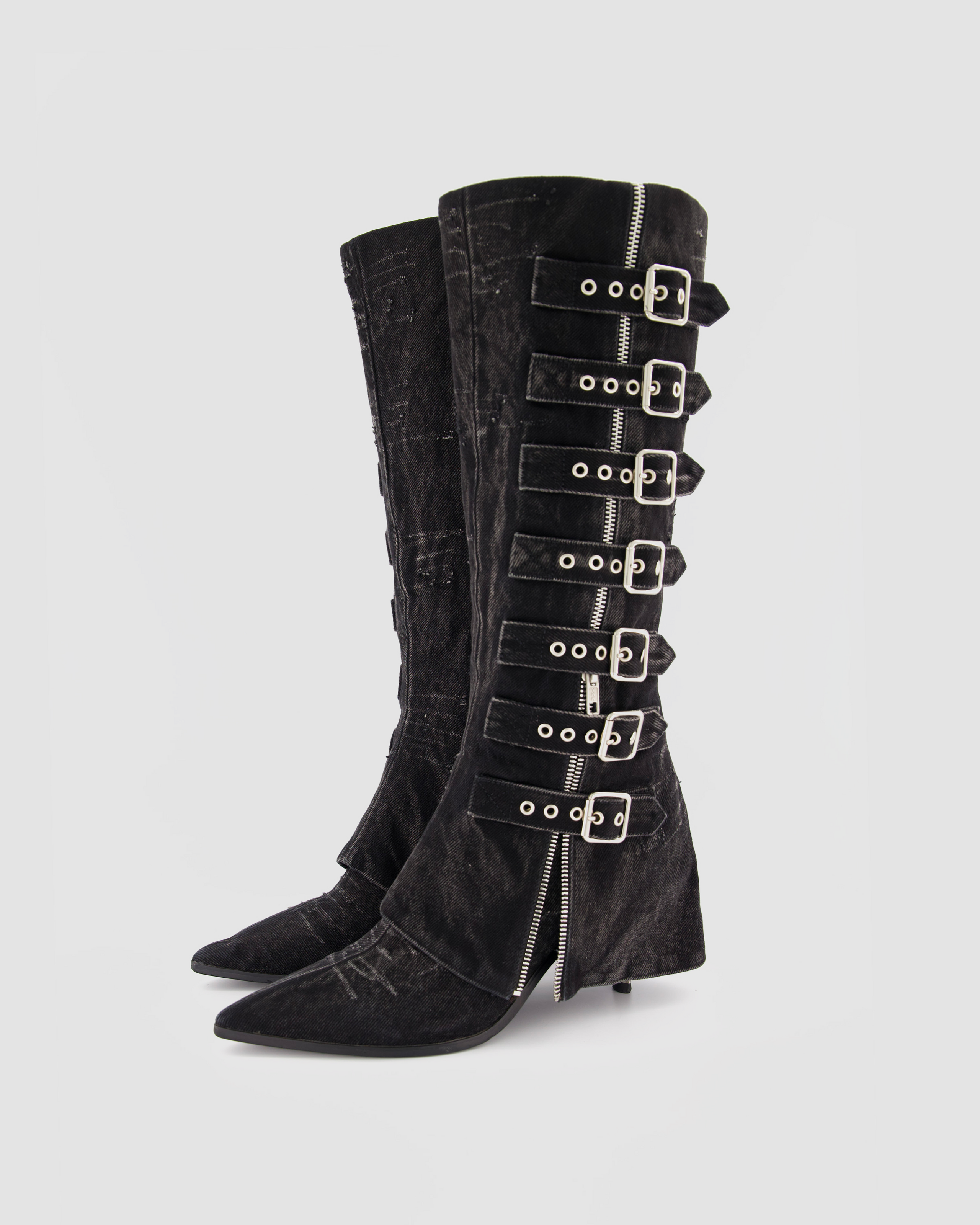 BUCKLES BOOTS - BLACK