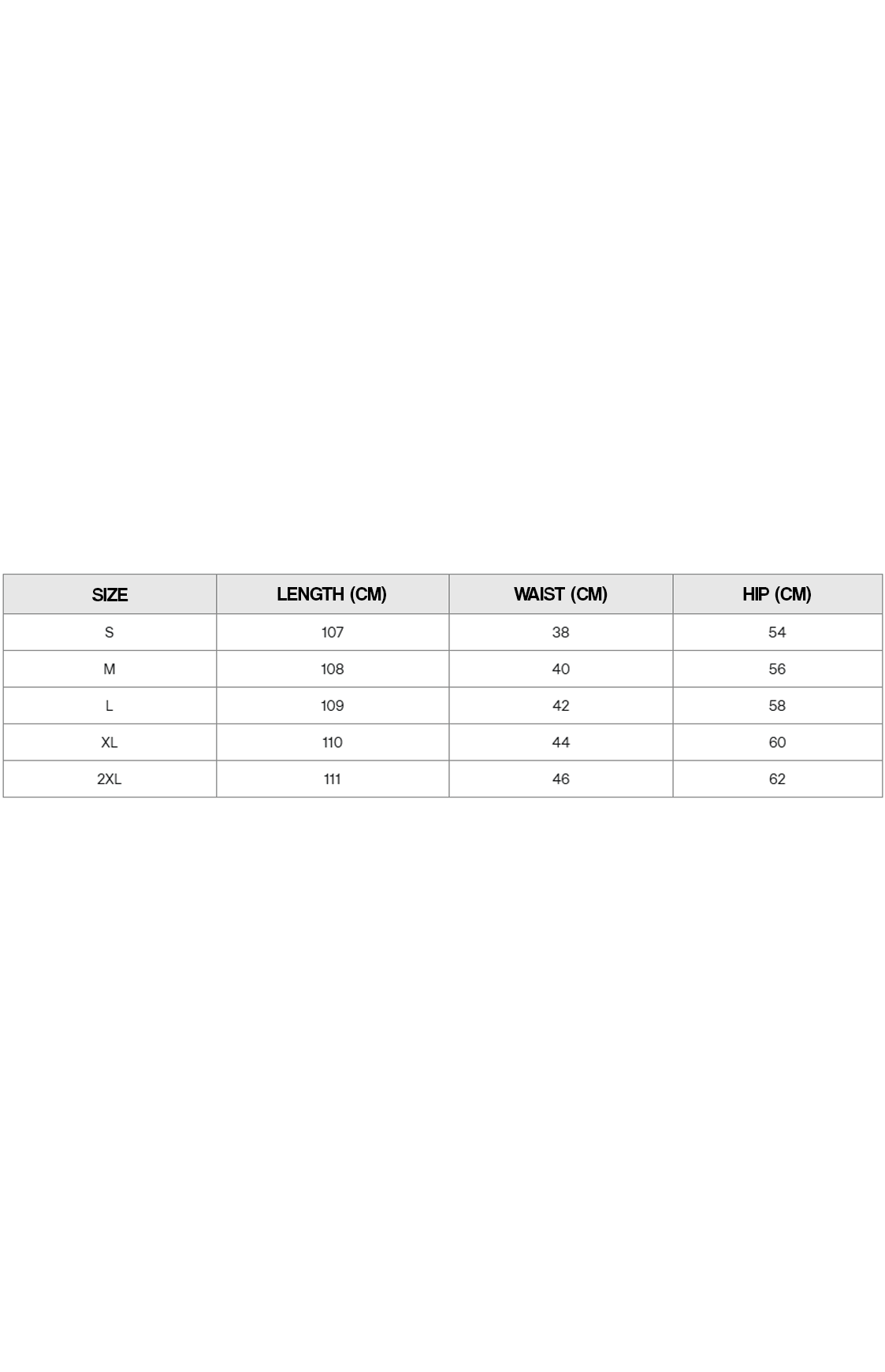 Size guide